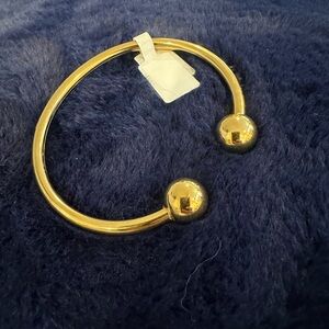 Stainless Steel Gold Plated Bangle Bracelet